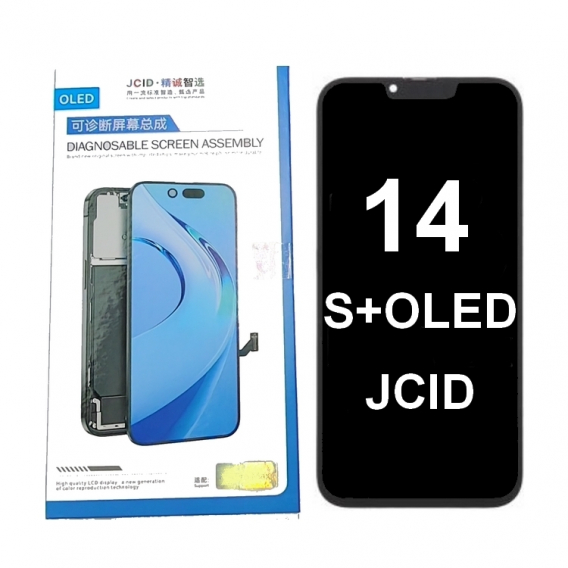 Obrázok pre Apple iPhone 14 - LCD Displej + Dotykové Sklo + Rám JCID Diagnosable S+OLED
