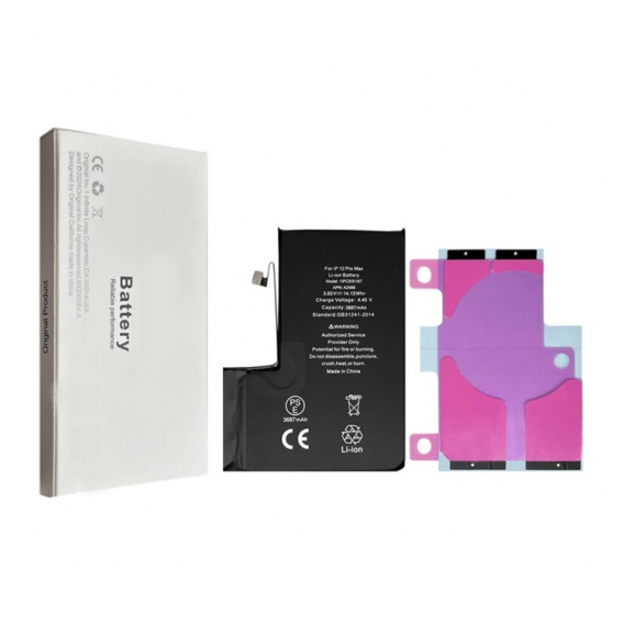 Obrázok pre Batéria Apple iPhone 12 Pro Max 4420mAh (žiadne vyskakovacie okno / zdravie 100%) bez spájkovania a programovania