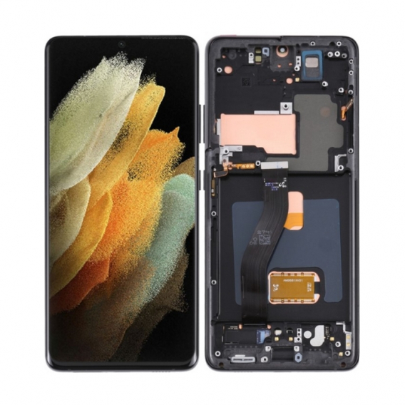 Obrázok pre LCD Displej + Dotykové sklo + Rám Samsung Galaxy S21 Ultra 5G G998B Soft OLED (1:1 Size)