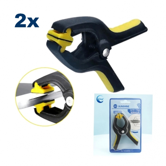 Obrázok pre Sunshine SS-048 – Pružinové svorky na lepenie LCD a krytov (Set 2 ks)