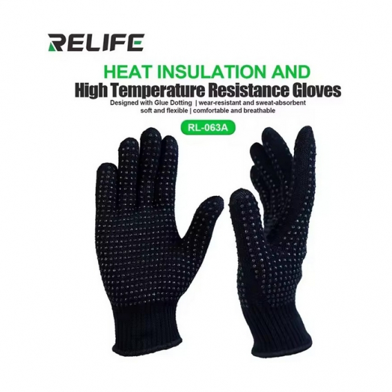 Obrázok pre Relife RL-063A – Ochranné teplovzdorné rukavice s protišmykovou úpravou